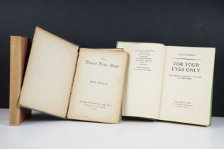 A collection of three vintage hardback books to include Ian Fleming - For Your Eyes Only, Rudyard