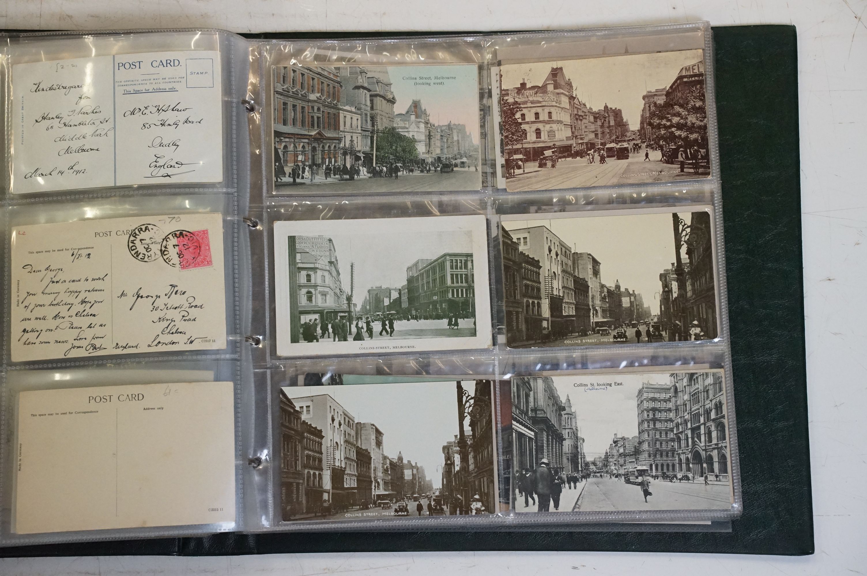 Collection of early 20th century Australian / Australian-themed postcards contained within two - Image 4 of 5