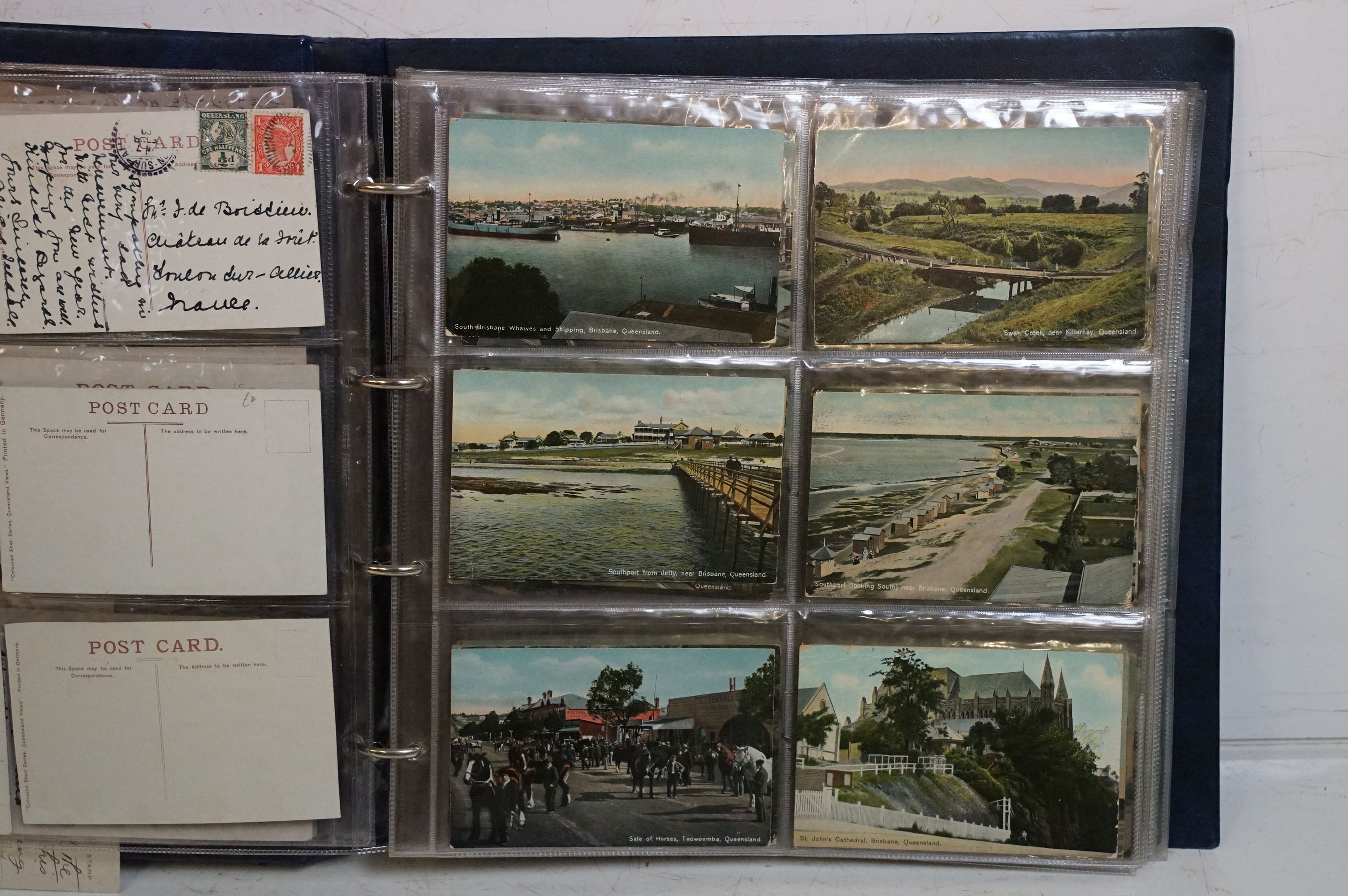 Collection of early 20th century Australian / Australian-themed postcards contained within two - Image 5 of 5