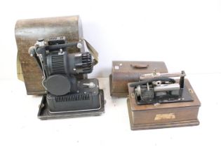 Early 20th Century oak cased dictaphone complete with ' The Dictaphone Company 195 Oxford Street