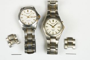 Two Seiko Gents Watches including Titanium Kinetic