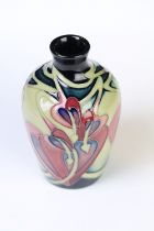 A Moorcroft Pottery Bleeding Heart pattern small vase, designed by Kerry Goodwin, stands approx 10cm