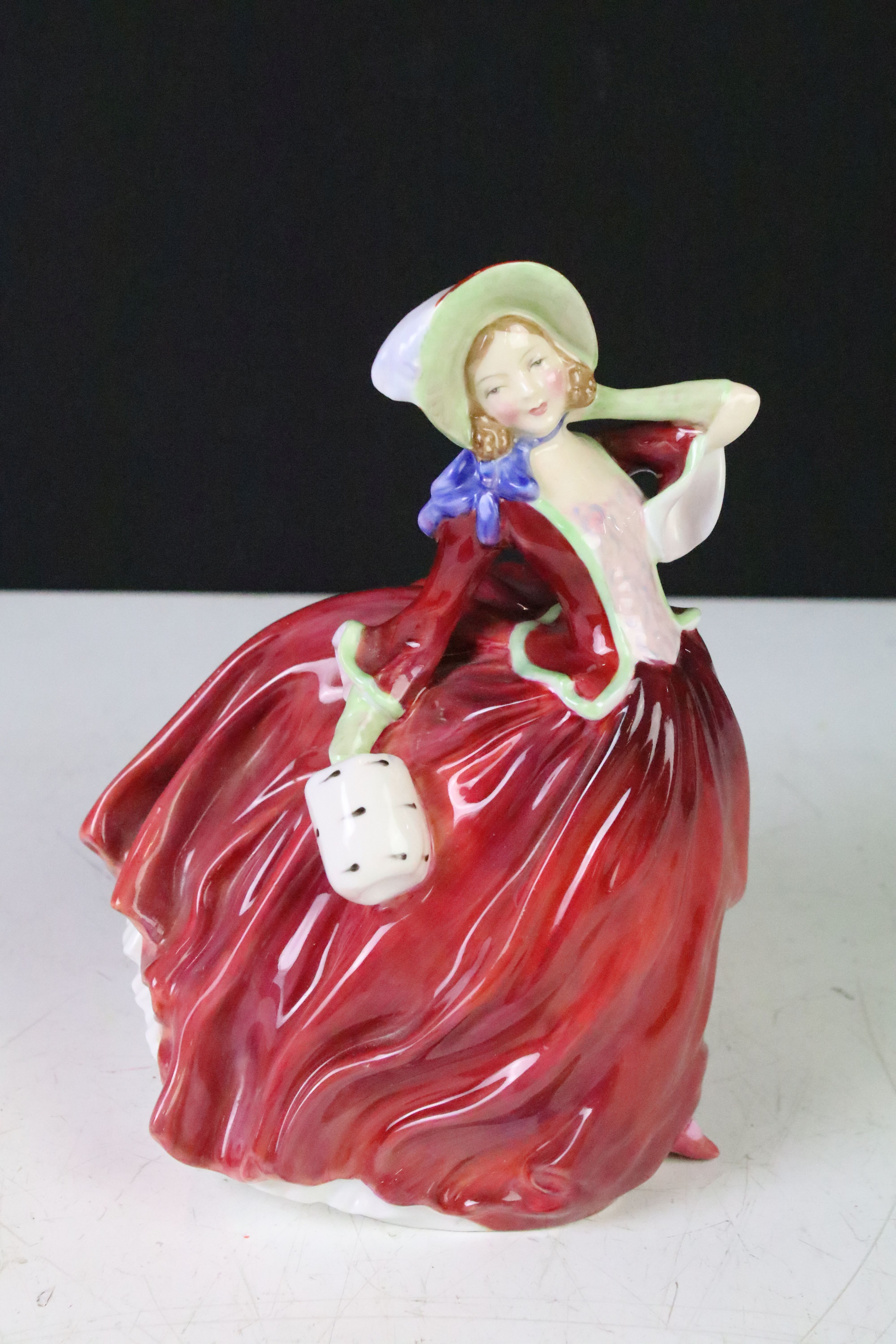 Four Royal Doulton porcelain figurines to include The Old Balloon Seller (HN1315), Autumn Breeze (HN - Image 15 of 18
