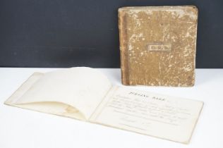 An early 19th century European hand written journal together with a hand written book of medical