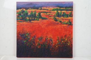 Ian McKenzie, Tuscany, acrylic on canvas, with artist's name, title and medium verso, 50 x 49.5cm