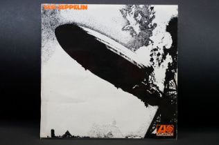 Vinyl - Led Zeppelin self titled LP. Original UK 1969 version 3 plum labels, grey stripe across