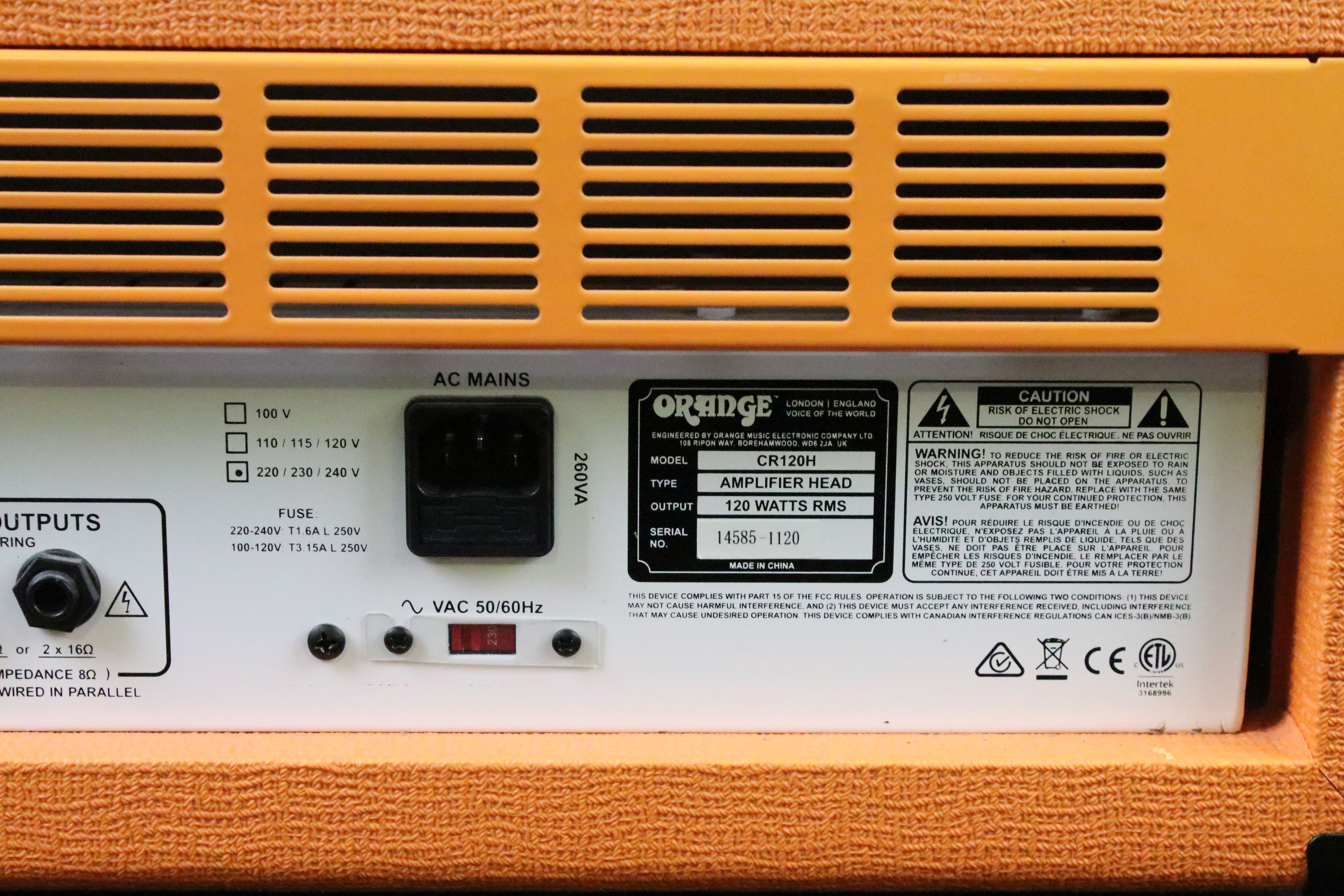 Orange Crush Pro 120 electric guitar amplifier - Image 7 of 8