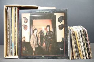 Vinyl - 13 Punk & New Wave LPs, 4 12" and over 50 7" singles to include Stranglers, Sex Pistols,