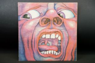 Vinyl - King Crimson In The Court Of The Crimson King on Island Records IPLS 9111. Pink 'i'
