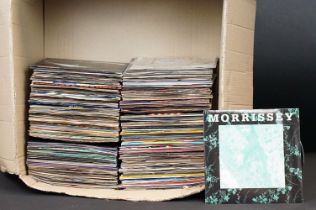 Vinyl - Over 200 Rock & Pop 7" singles to include Morrisey, U2, Queen (inc clear vinyl pressing),