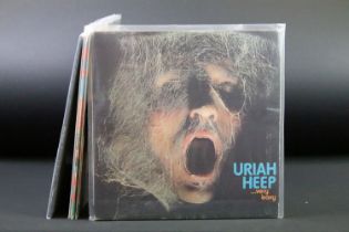 Vinyl - 5 Uriah Heep albums to include Very 'Eavy Very 'Umble (UK Bronze Records A2 / B2