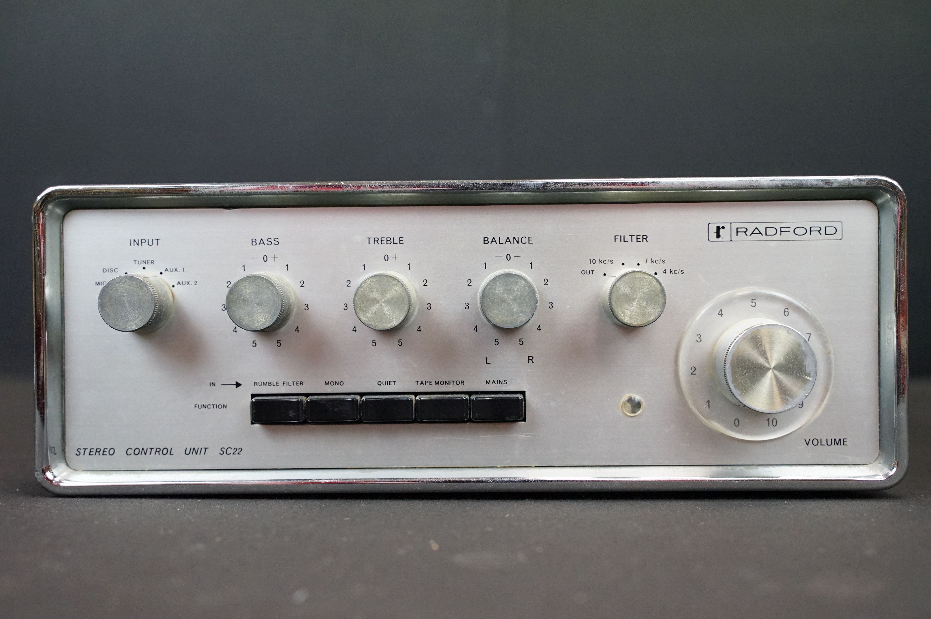 Stereo equipment - Radford STA 25 Series 3 Power Amplifier, Radford SC22 Control Unit, Radford FMT.1 - Image 11 of 18