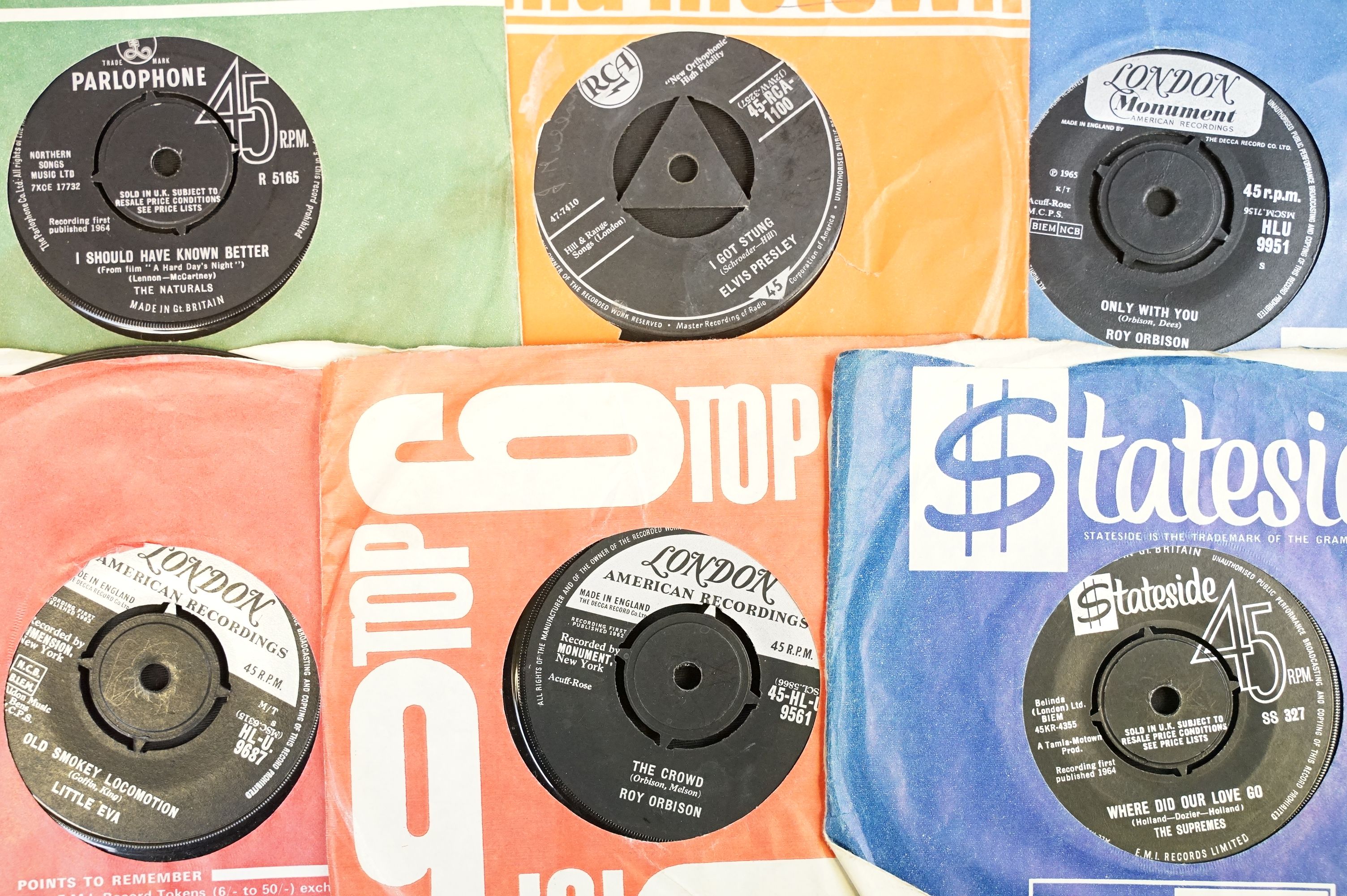Vinyl - Over 100 Beat, Soul & Pop 7" singles Billy Fury, Elvis Presley, Roy Orbison, Little Eva, The - Image 2 of 5