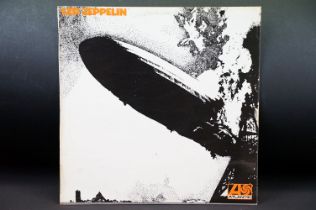 Vinyl - Led Zeppelin self titled original UK 1969 LP on Atlantic 588711. Version 6 with plum labels,