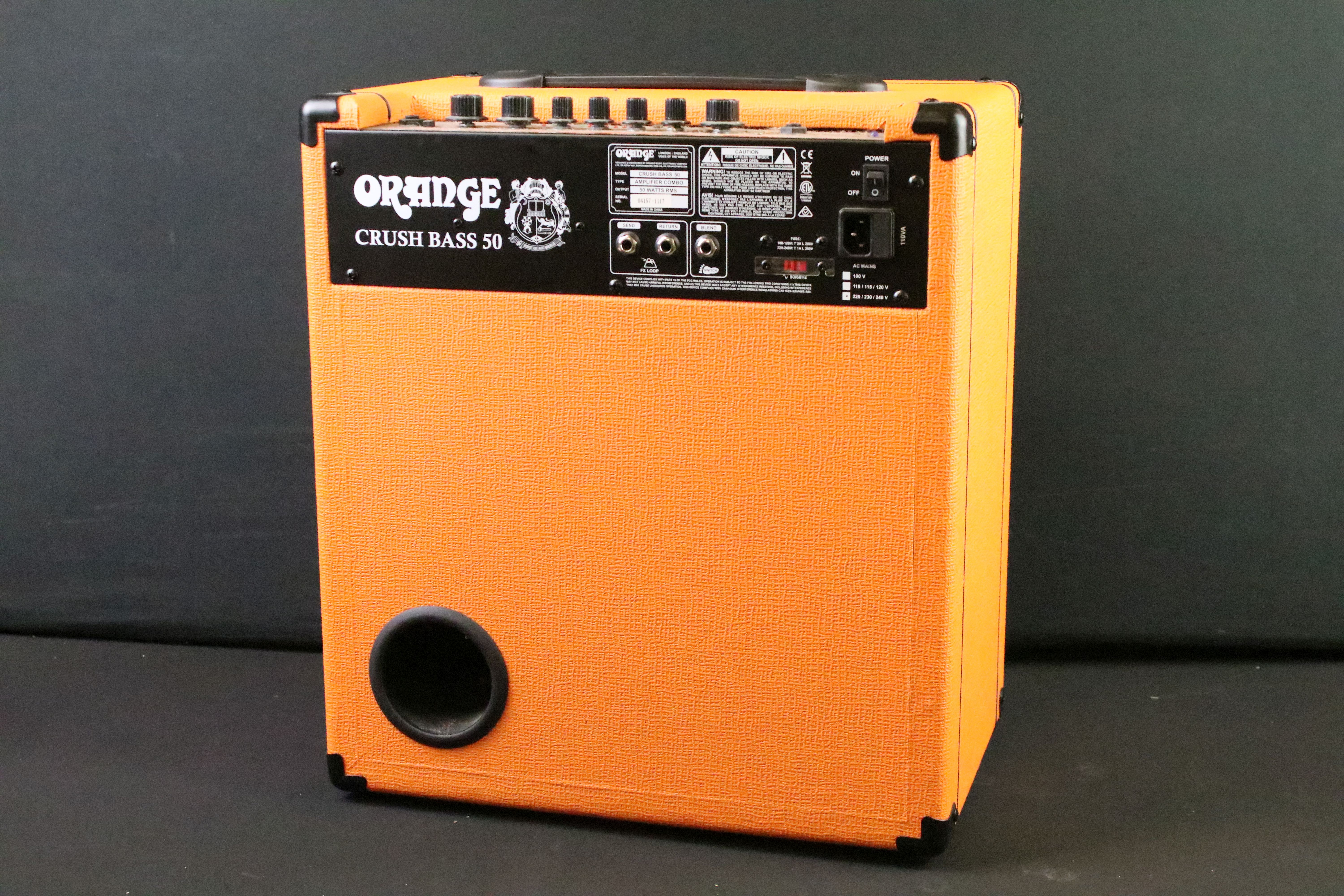 Amp - Orange Crush Bass 50 combo amp with pedal - Image 6 of 9