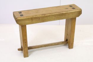 Pine kitchen bench stool