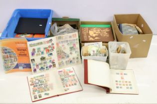 Collection of stamps to include some albums including Victorian (penny red and lilac), and later