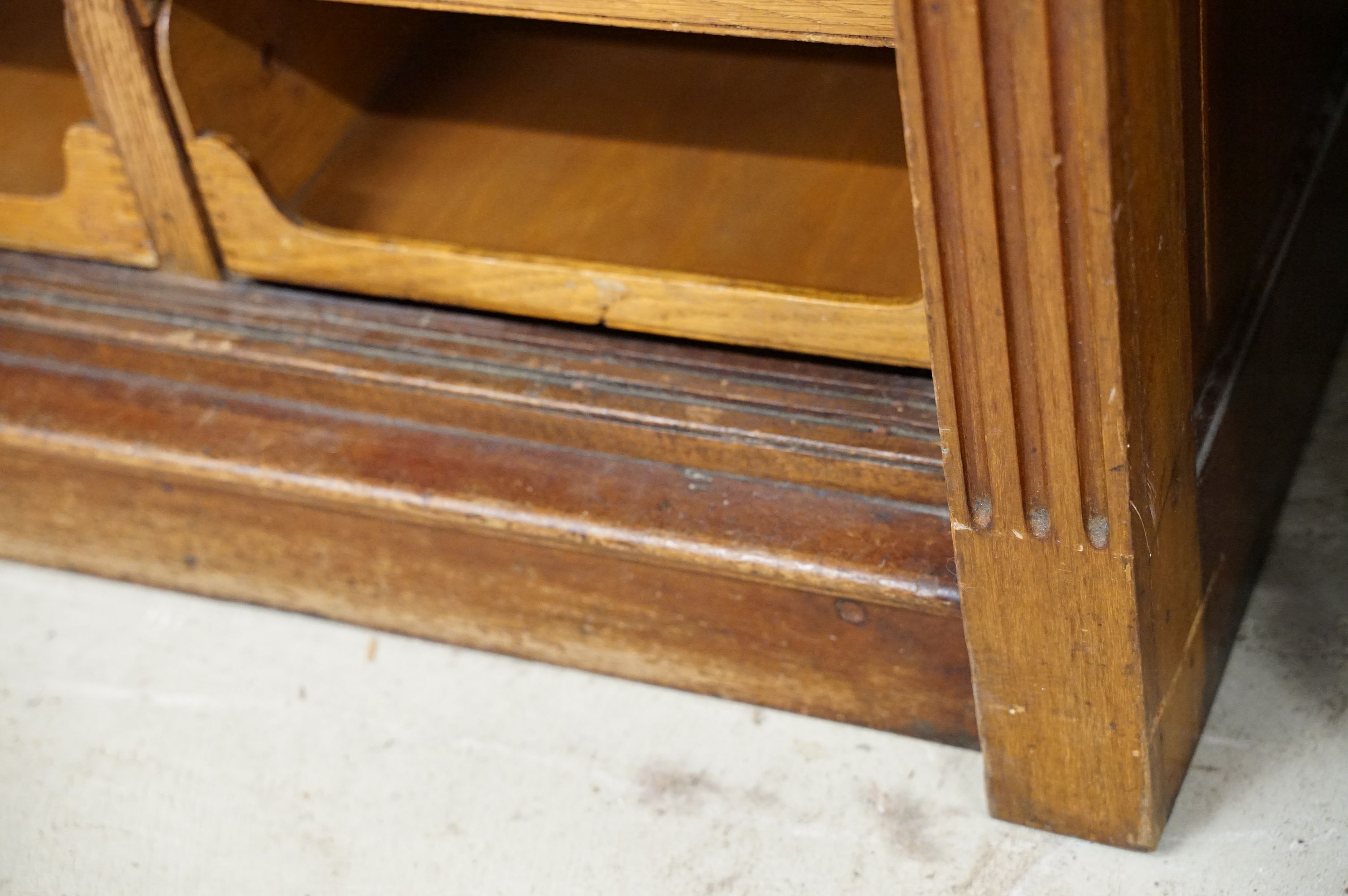 Early 20th century mahogany haberdashery cabinet, with an internal arrangement of forty seven oak - Image 12 of 13