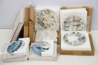 Collection of Coalport RAF military related collectors plates to all in original boxes with