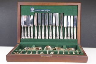 A canteen of silver plated cutlery by Arthur Price of England.