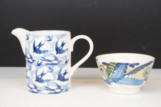 A Emma Bridgewater 13cm 'Swallows in Clouds' straight sided jug (First) together with a Emma