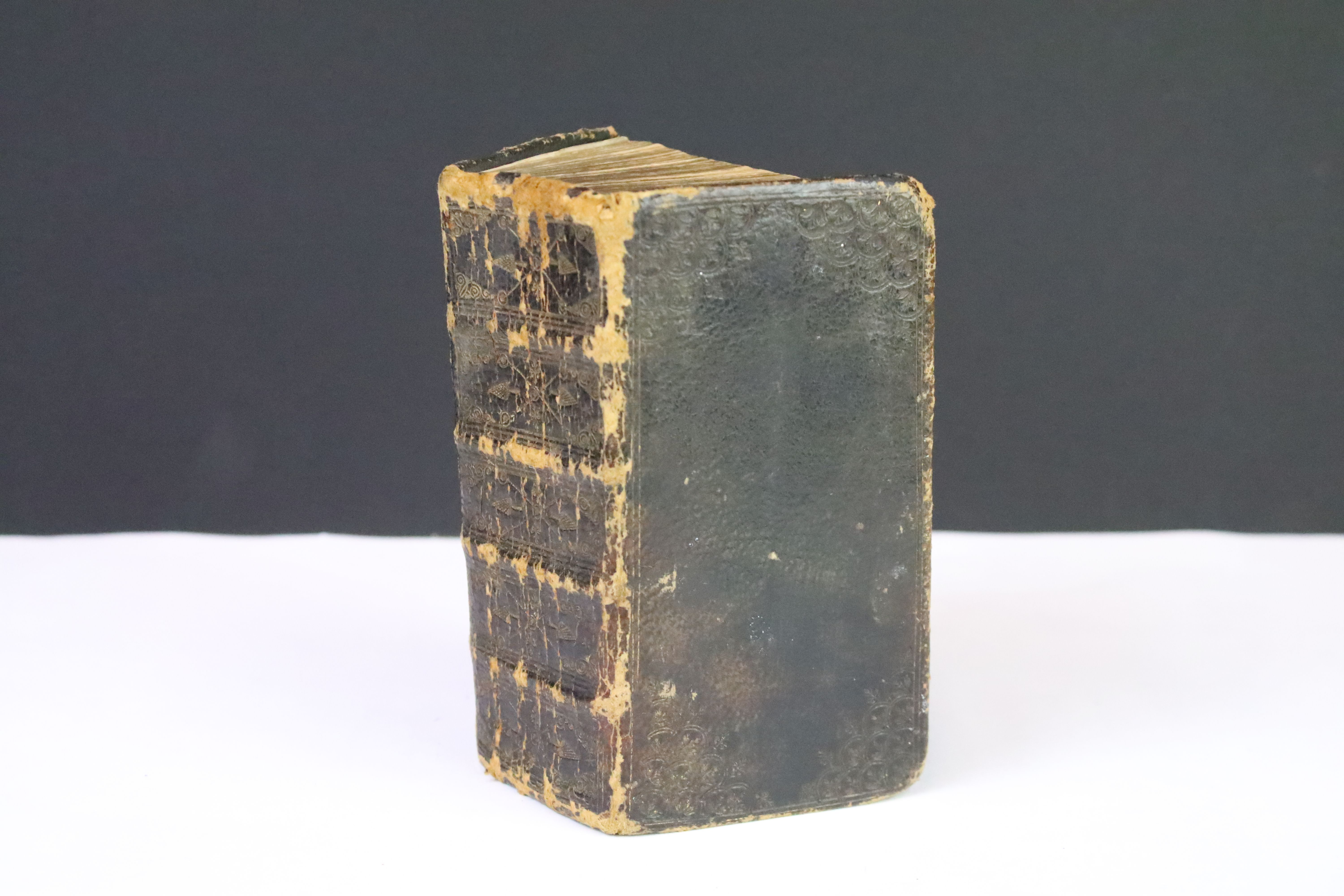 An antique 17th century bible dated 1653