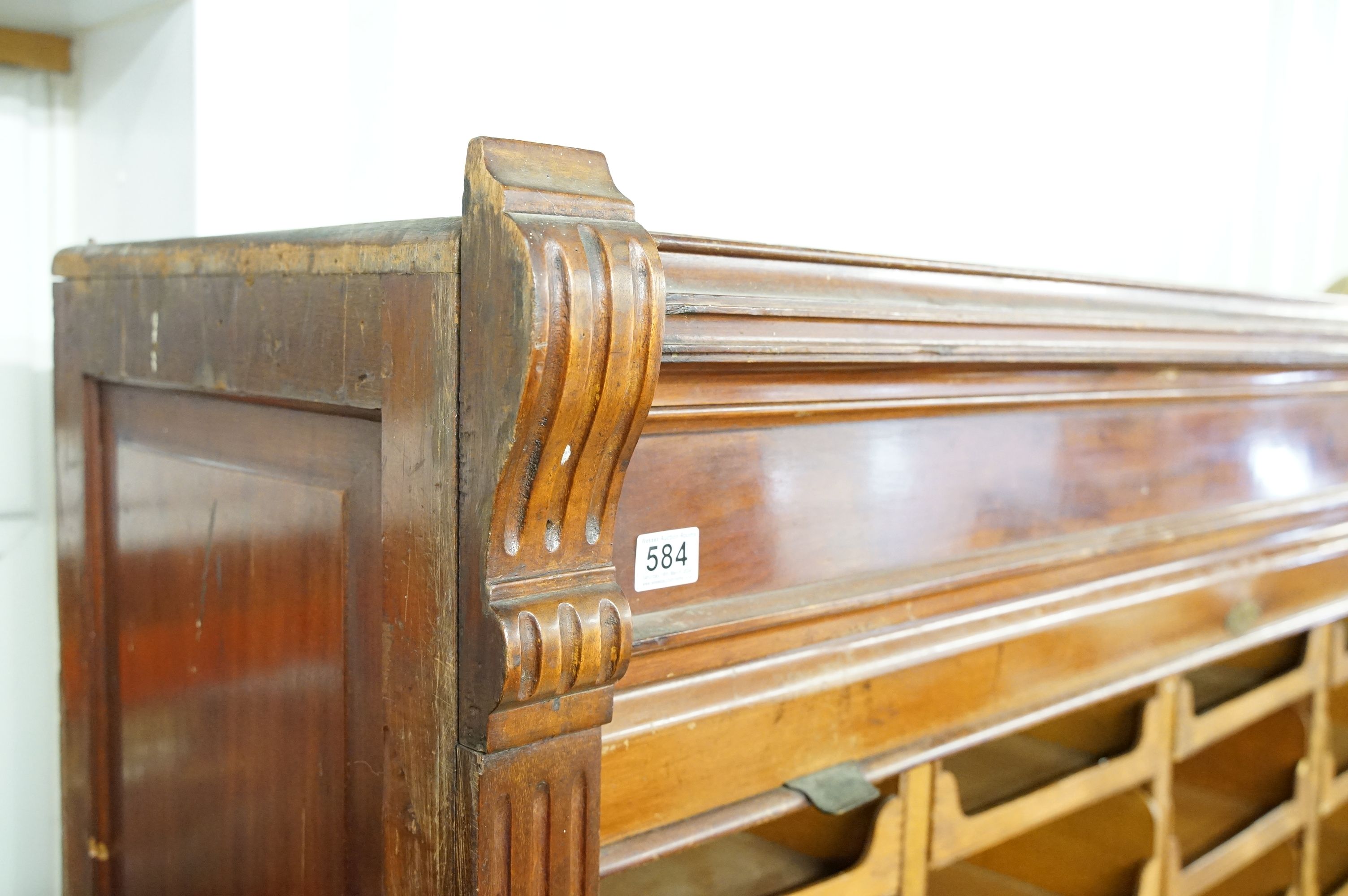 Early 20th century mahogany haberdashery cabinet, with an internal arrangement of forty seven oak - Image 13 of 13