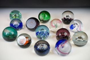 Collection of Caithness paperweights including limited edition examples. Lot to include Merry Go