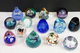 Collection of Caithness paperweights including some limited edition examples. The lot to include