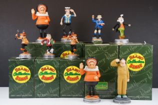 Nine boxed Robert Harrop 'The Beano Dandy Collection' figures to include 2 x CBD24LE Chiefy the