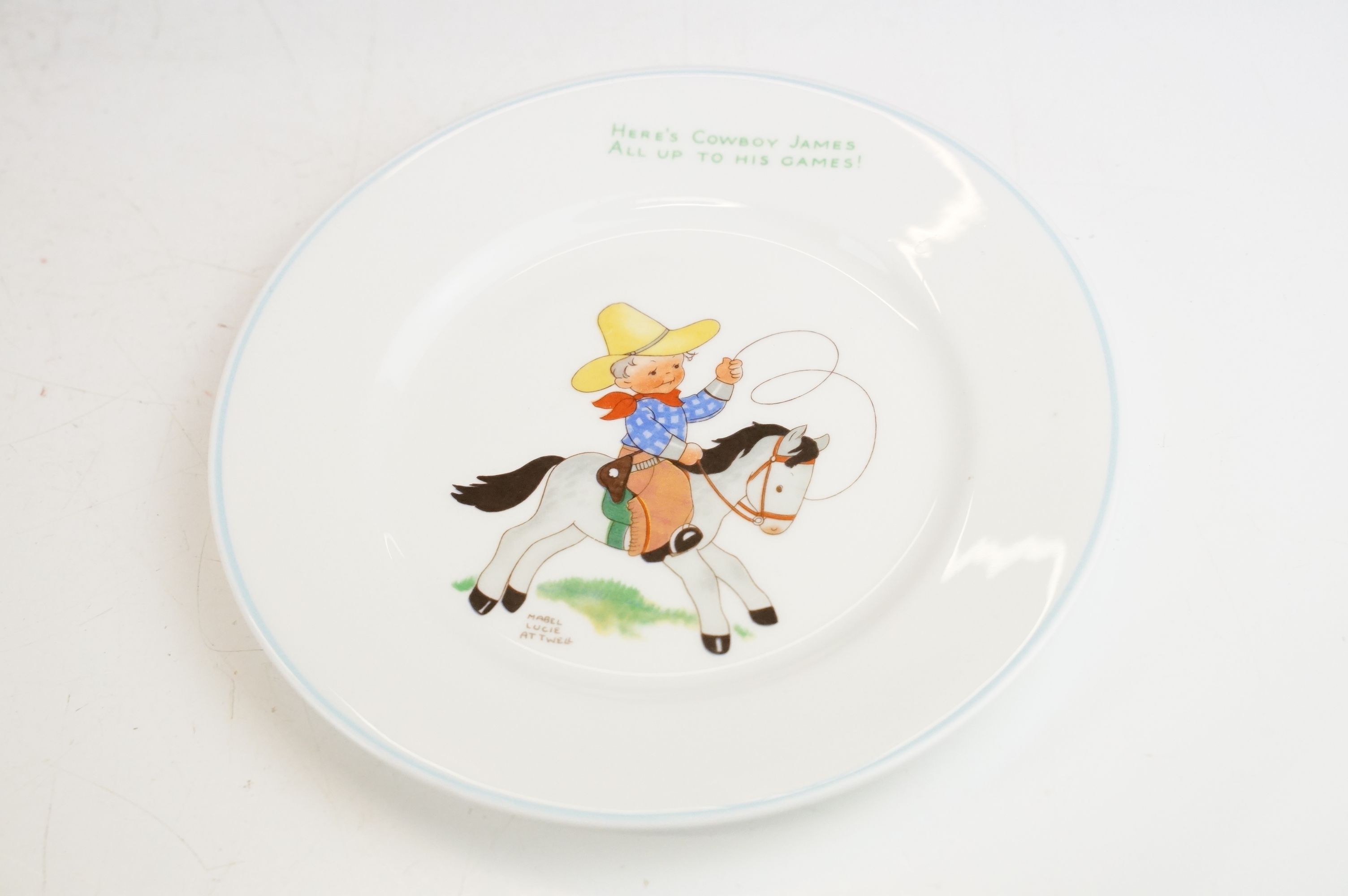 Collection of Shelley Mabel Lucie Attwell ceramics, 10 pieces, to include two Baby's plates, tea - Image 17 of 26