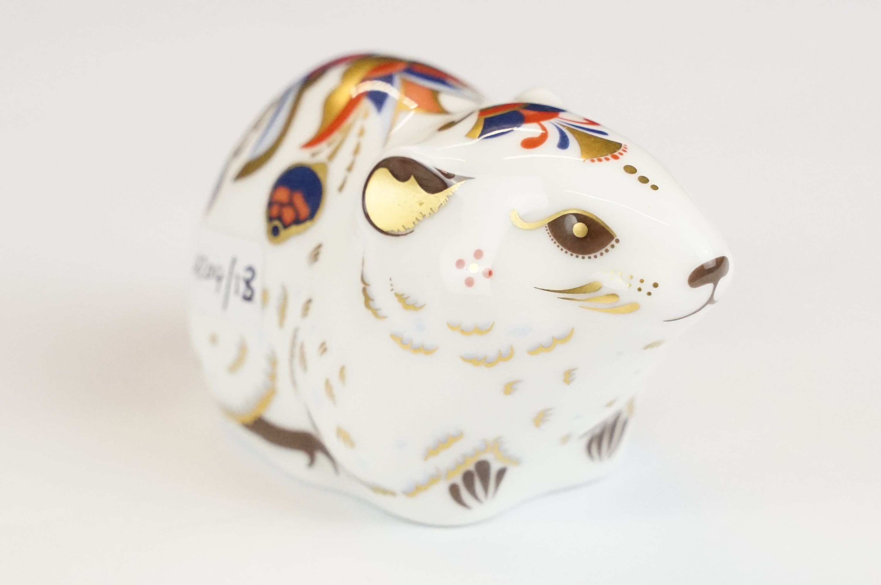 Royal Crown Derby Exclusive Collectors Guild Bank Vole & Bunny, both with gold stoppers, tallest - Image 8 of 10