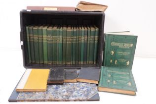 Set of Charles Dickens Household Edition books published by Chapman & Hall London, an album of