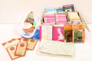 A large collection of mainly paper folding ordnance survey maps to include some early examples.