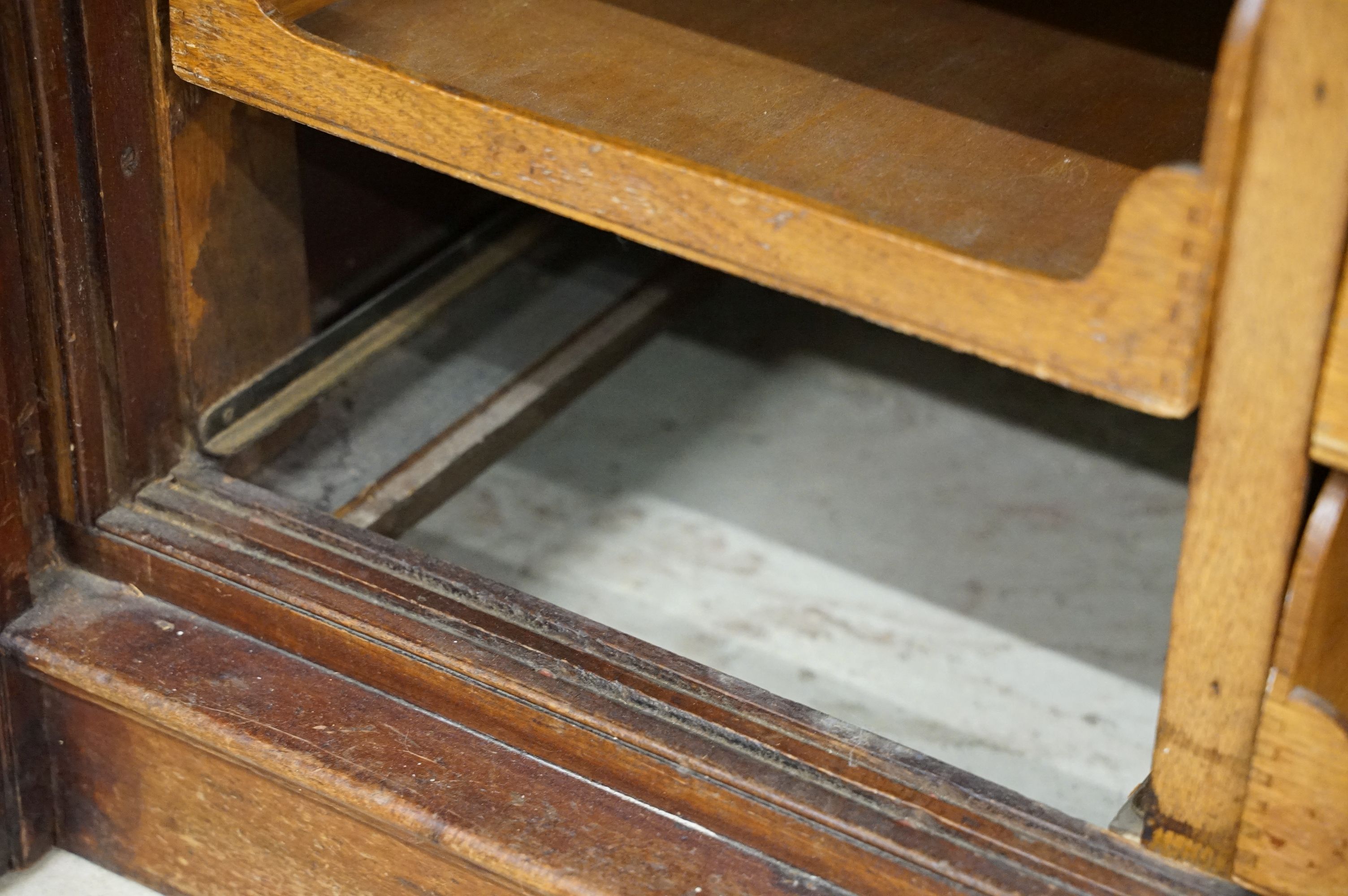 Early 20th century mahogany haberdashery cabinet, with an internal arrangement of forty seven oak - Image 9 of 13