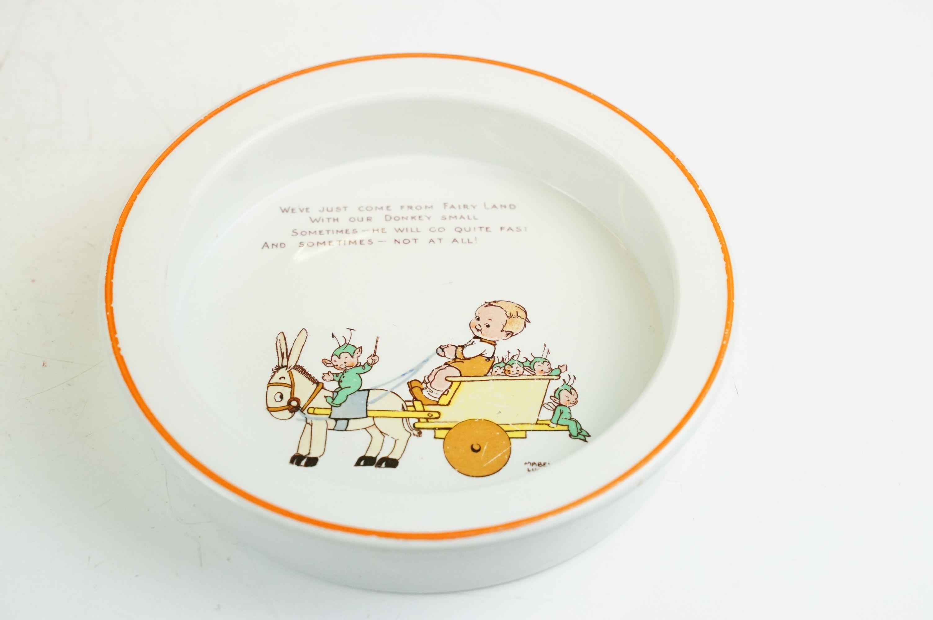 Collection of Shelley Mabel Lucie Attwell ceramics, 10 pieces, to include two Baby's plates, tea - Image 6 of 26