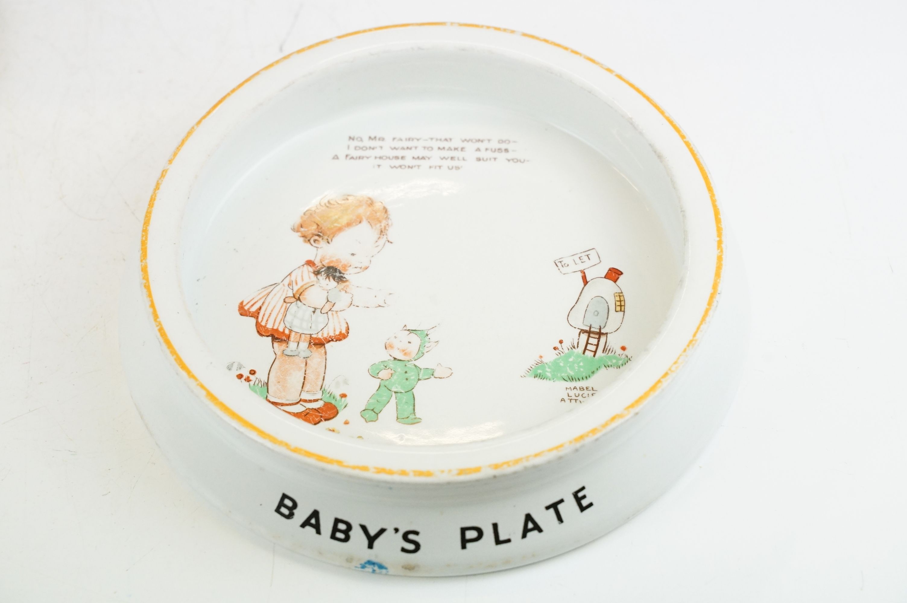 Collection of Shelley Mabel Lucie Attwell ceramics, 10 pieces, to include two Baby's plates, tea - Image 2 of 26