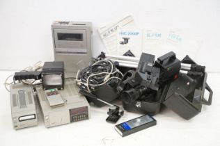 Sony Trinicon HVC-2000P video camera in case, with instructions, a Sony Tuner Timer TT-F1UB, with