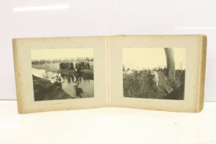 Large early 20th century photograph album, the subjects to include Oxford University related, sports