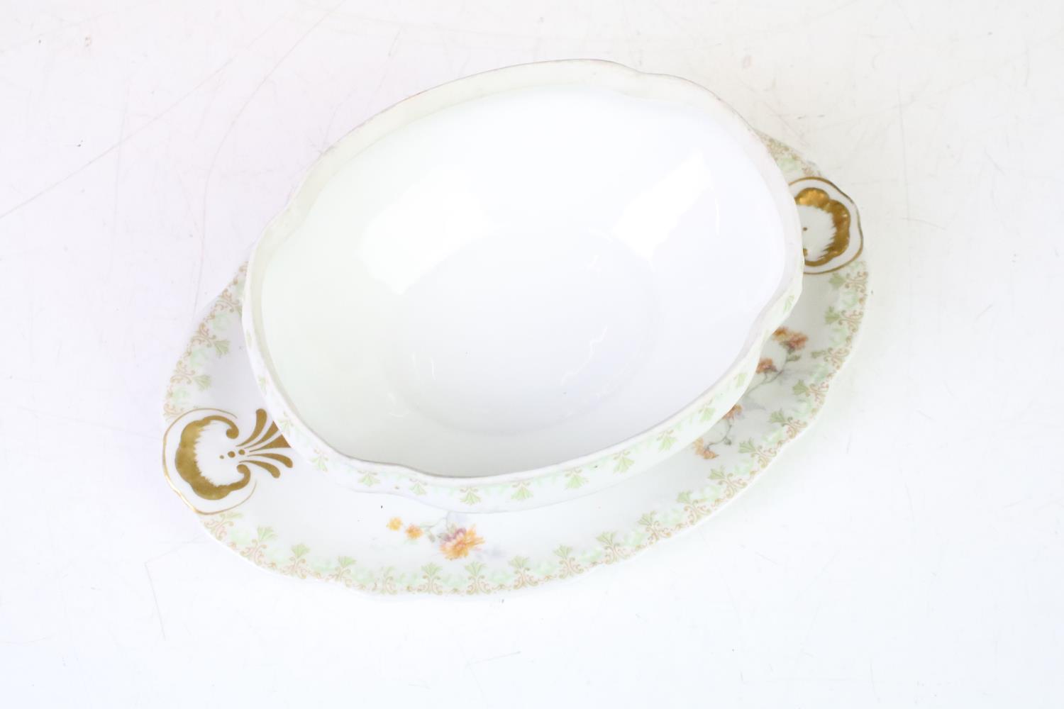 Limoges extensive dinner set to include approximately; two large lidded tureens, 1 oval platters, - Image 10 of 12