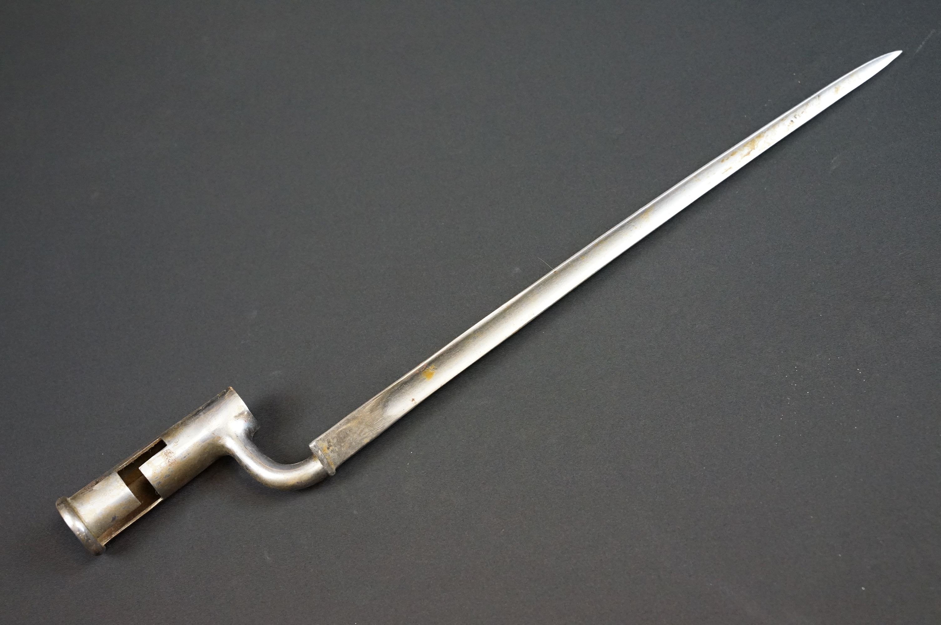 An antique socket mount bayonet, good clear markings to the blade. - Image 8 of 9