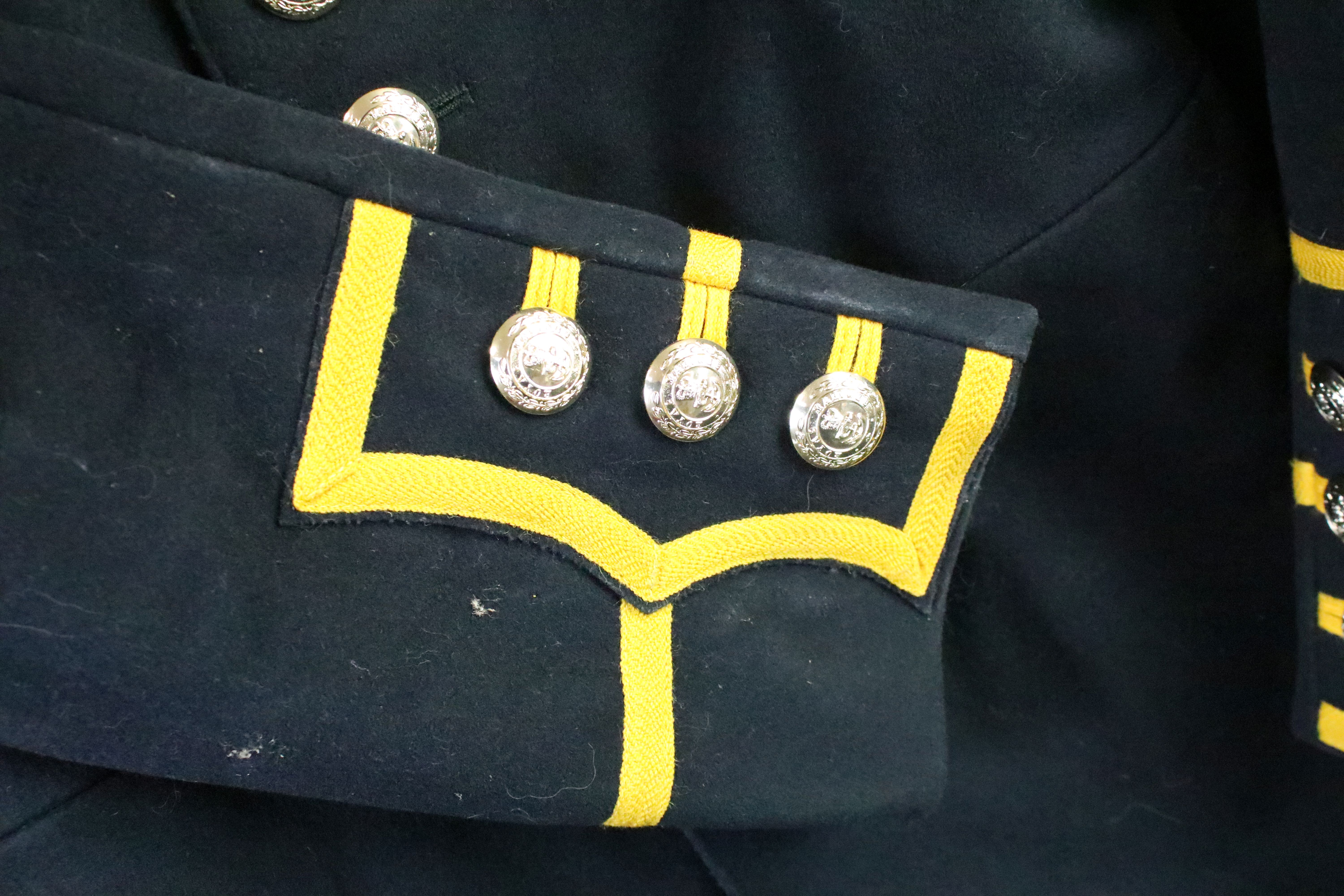 A British Royal Marines dress jacket complete with cloth collar badges and staybrite buttons. - Image 2 of 7