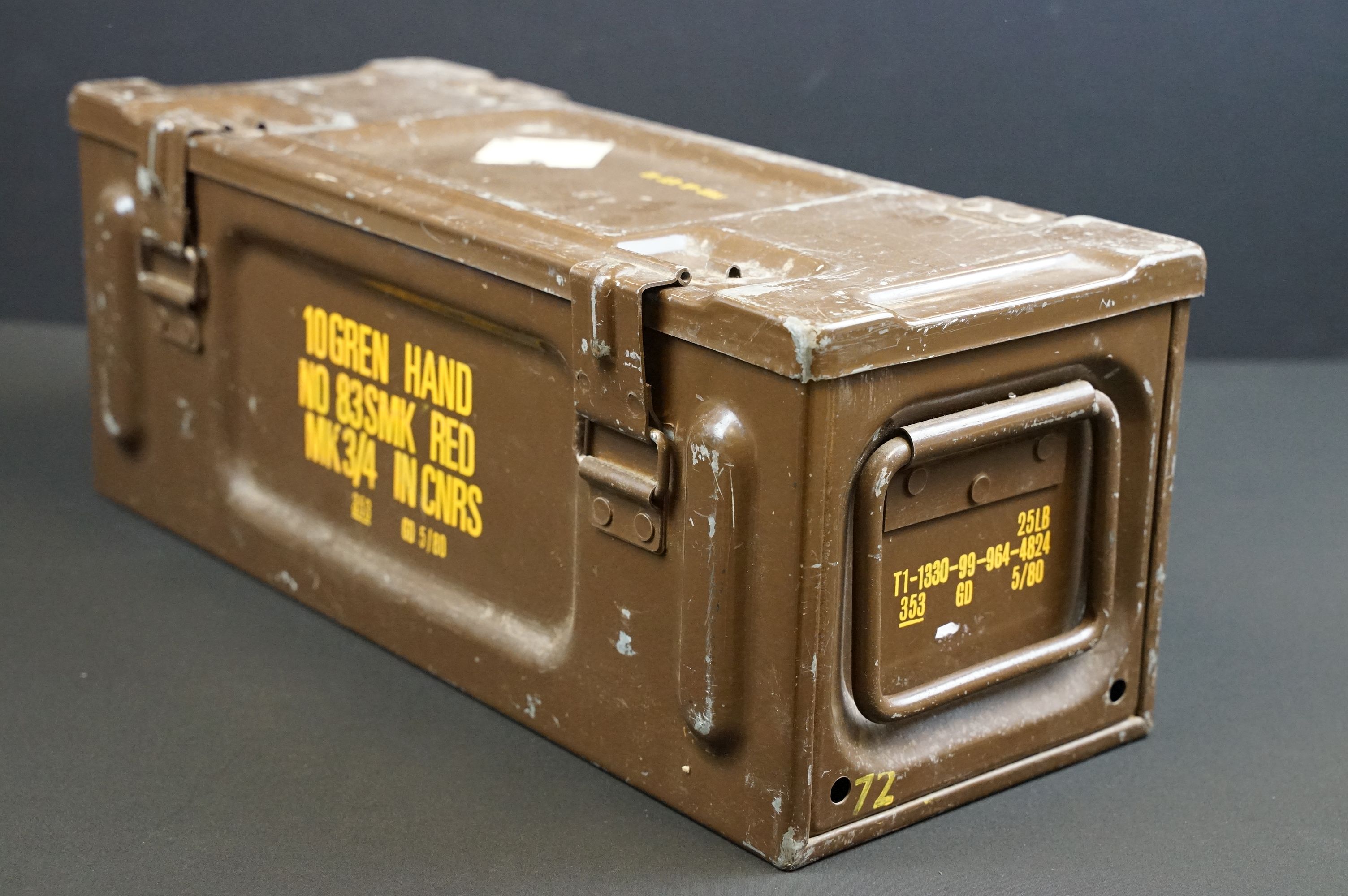 A British Hand Grenade ammunition box.