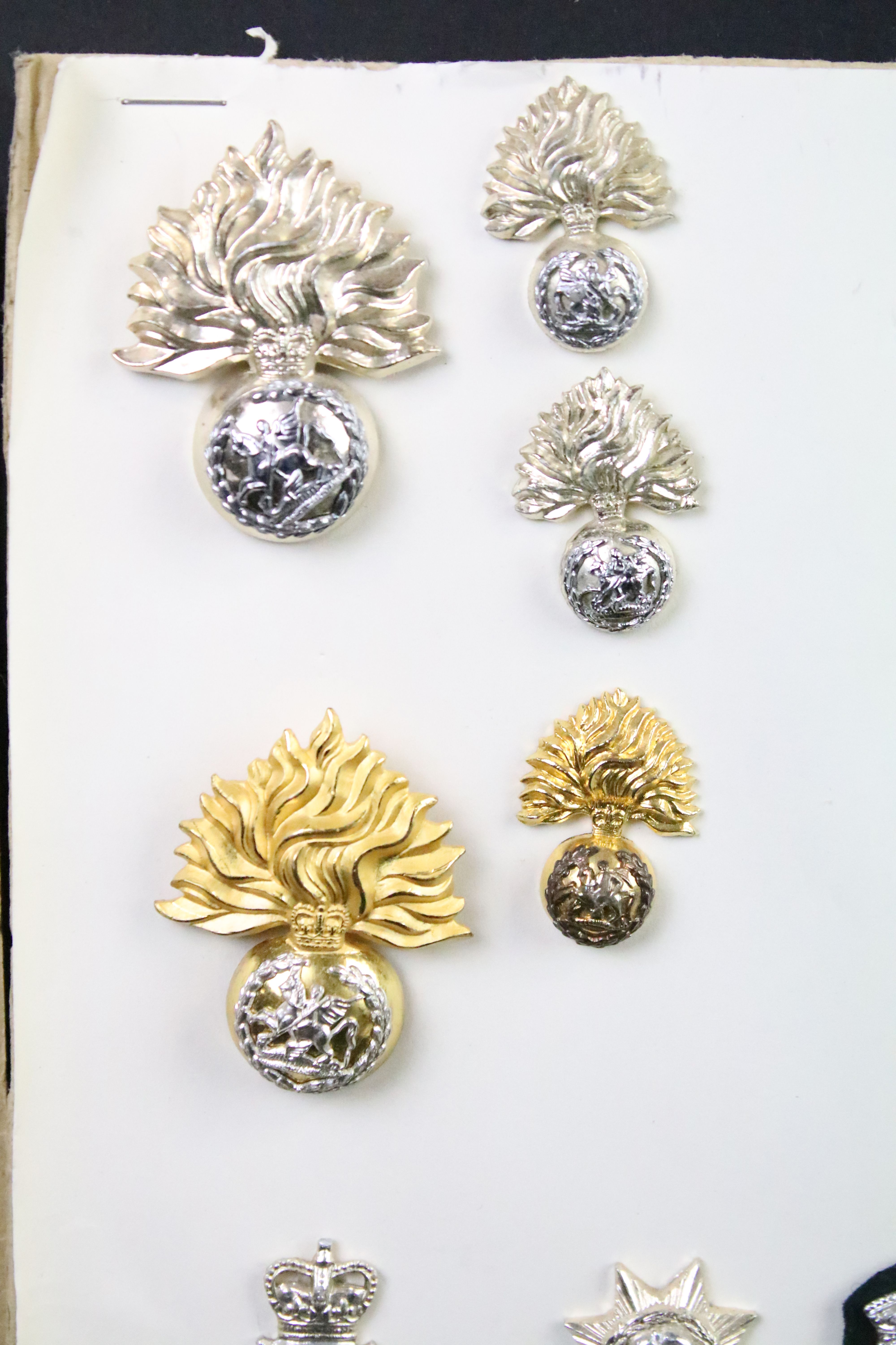 A collection of British military Regimental cap and collar badges to include the Yorkshire Regiment, - Image 7 of 13