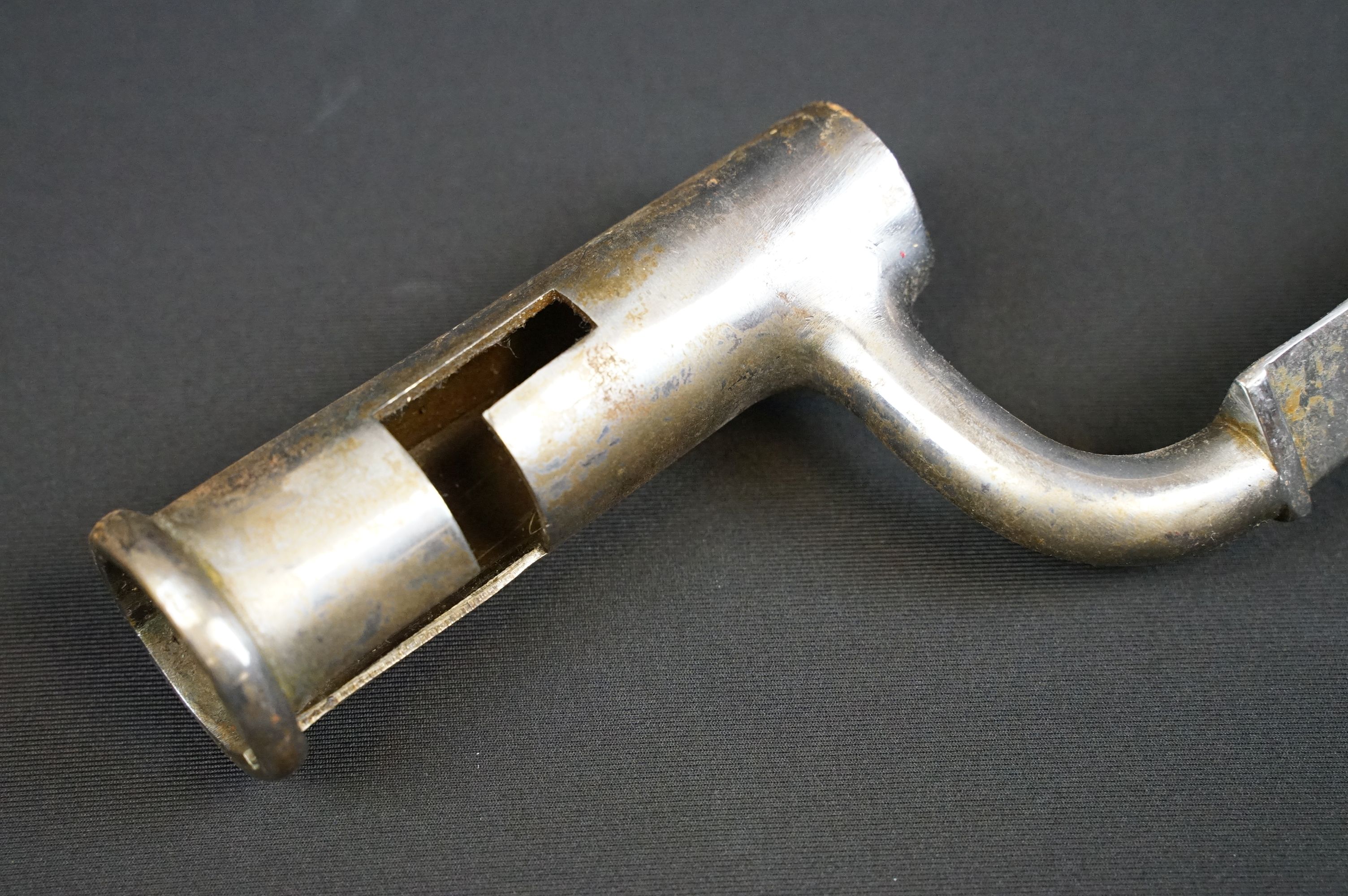 An antique socket mount bayonet, good clear markings to the blade. - Image 2 of 9