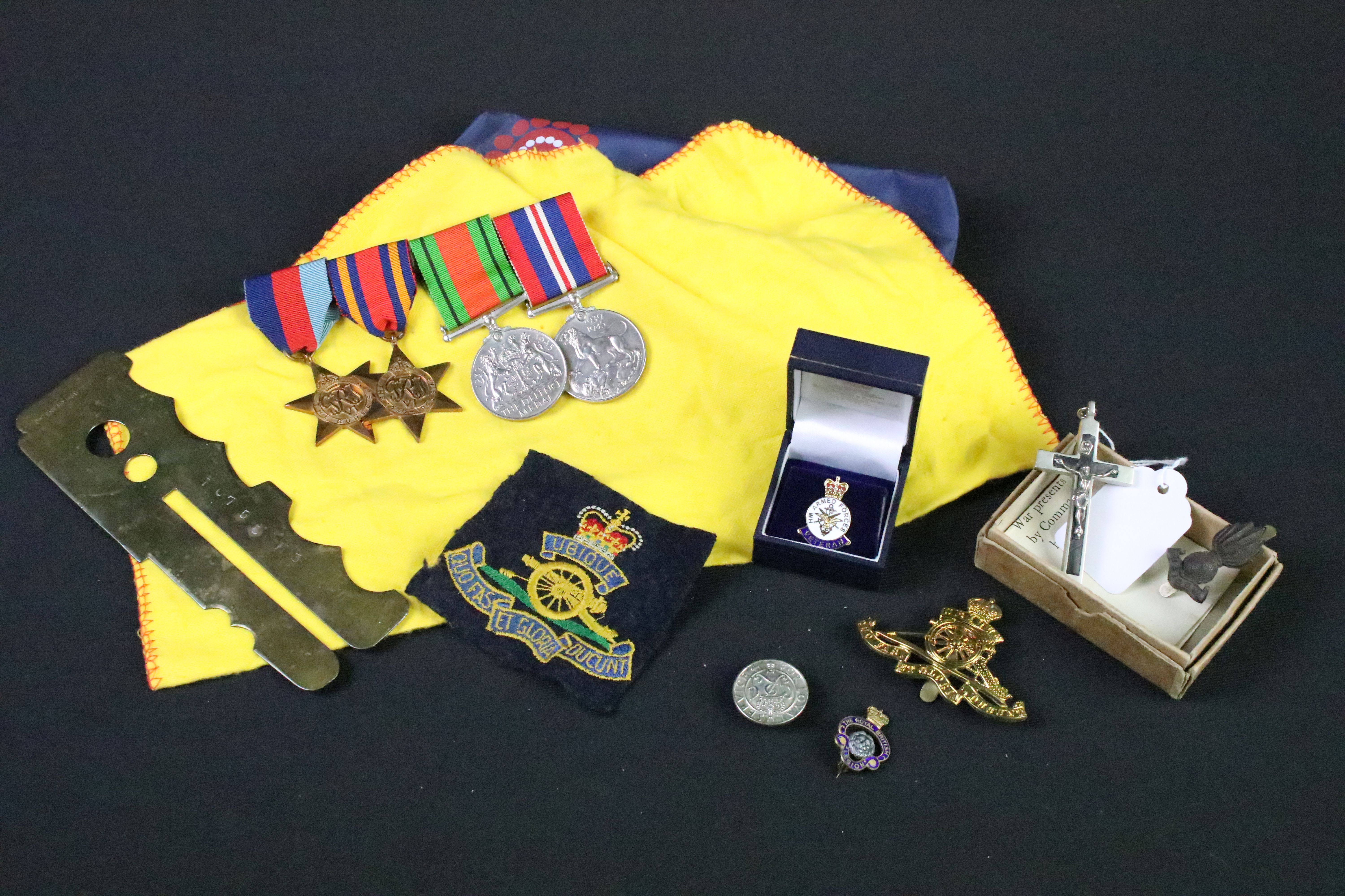 Group of Second World War medals to include the war medal, defence medal, 1939-1945 star and the