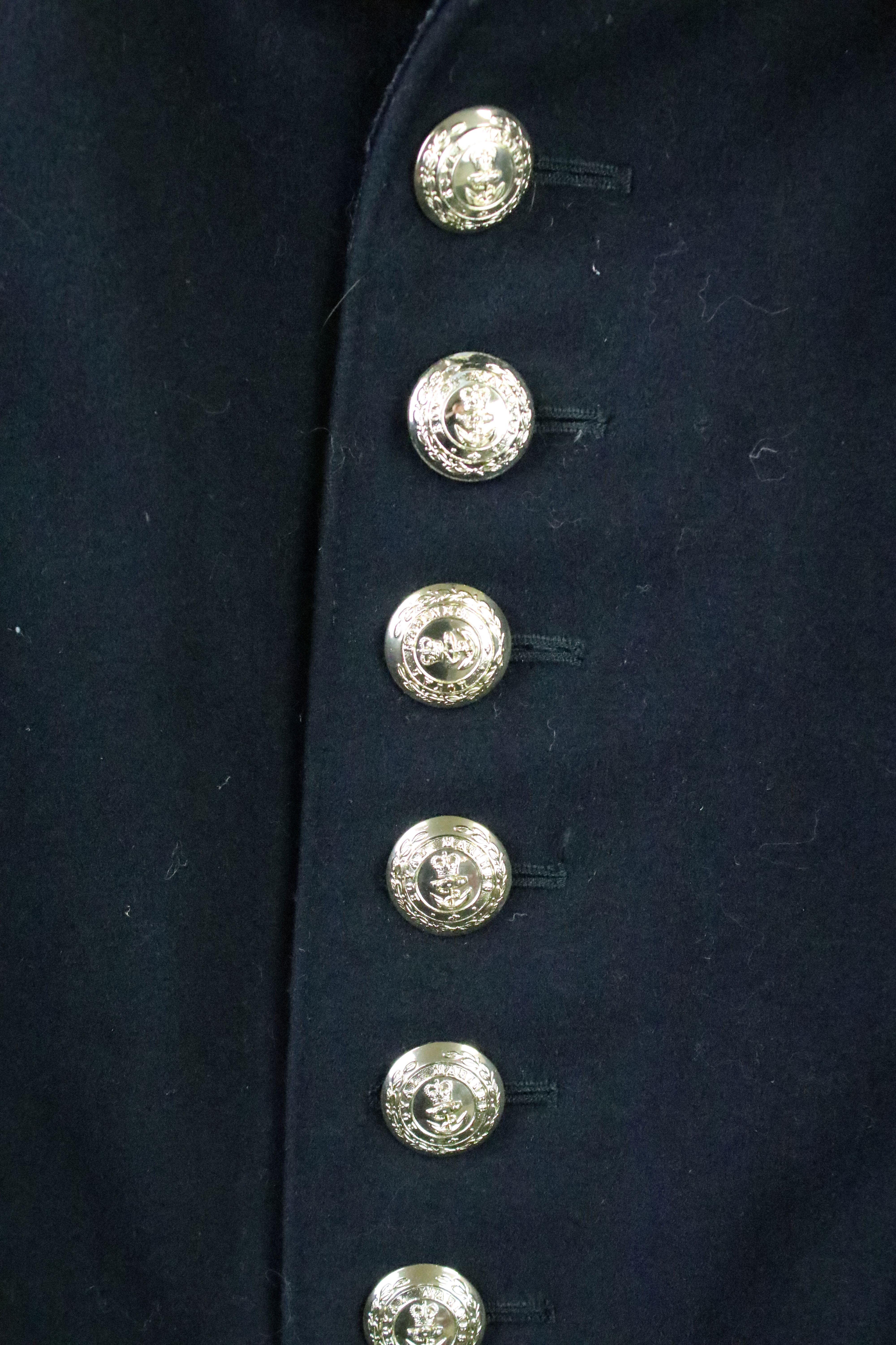 A British Royal Marines dress jacket complete with cloth collar badges and staybrite buttons. - Image 5 of 7