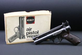 A Webley & Scott Ltd Premier air pistol in original box.