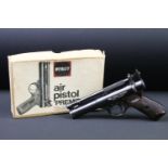 A Webley & Scott Ltd Premier air pistol in original box.