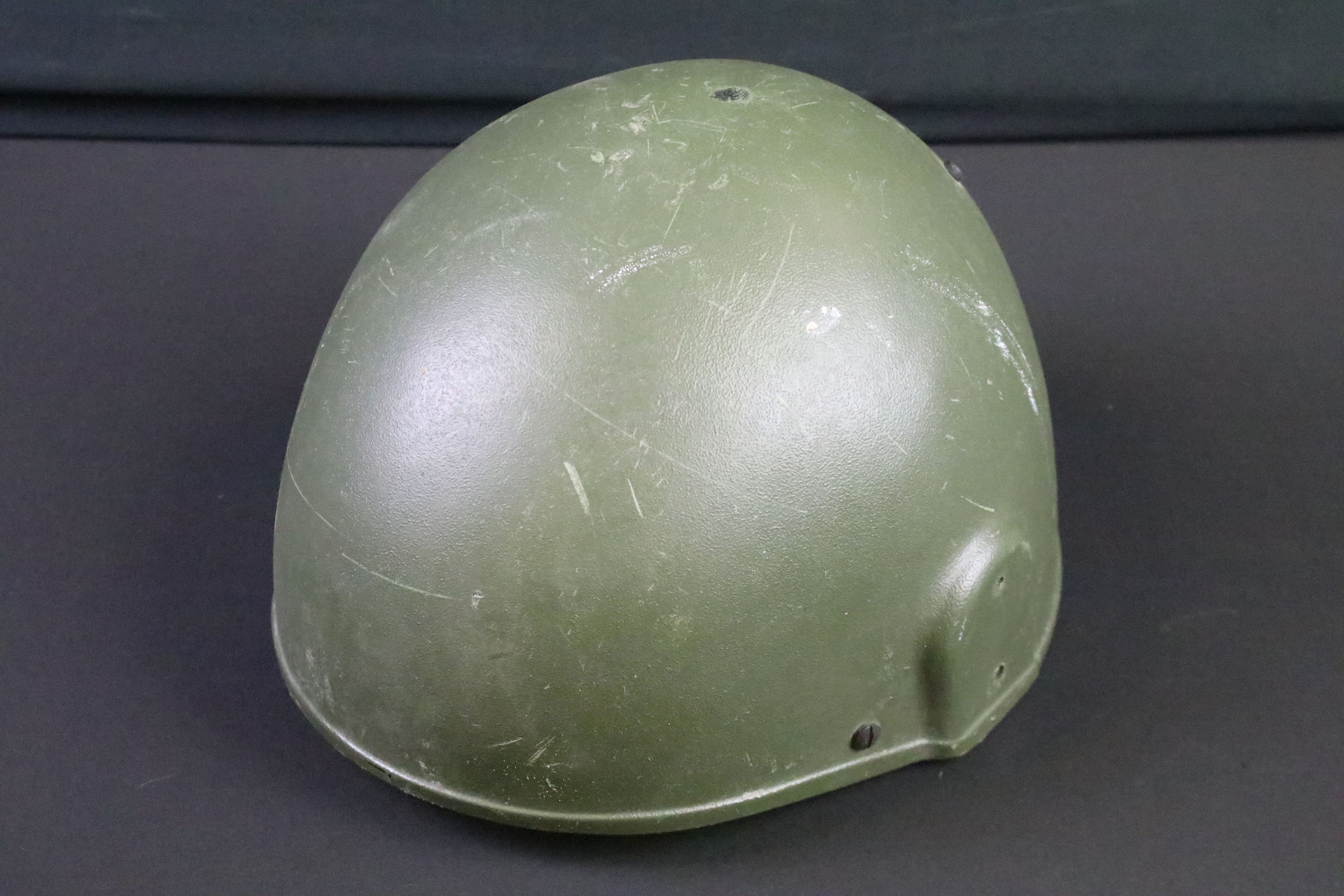 Two British military helmets to include a Brodie example - Image 4 of 7